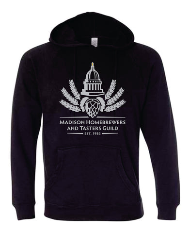 Madison Home Brewers - Black Hoodie With Gray Print