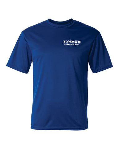 Bauman Pool Men's "Royal" Performance T