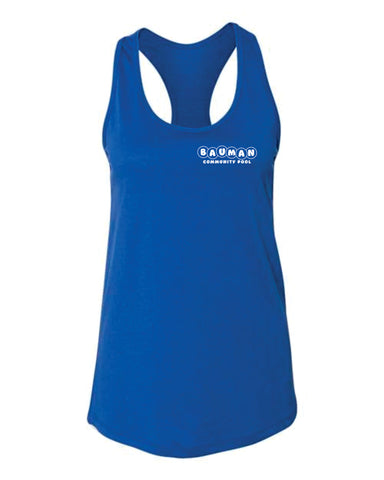 Bauman Pool "Royal" WOMEN'S Fit Tank Top