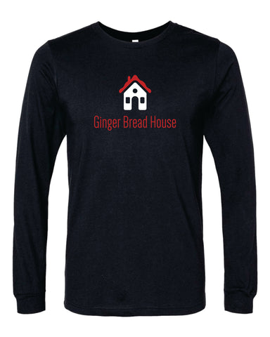Ginger Bread House ~ Bella/Canvas Black Long Sleeve T