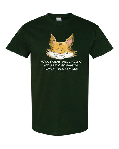 Westside Wildcats - Forest Green Gildan Heavy Cotton™ T-Shirt