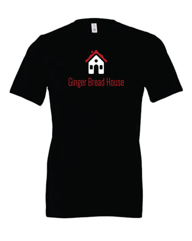 Ginger Bread House ~ Bellla/Canvas Black Short Sleeve T-shirt