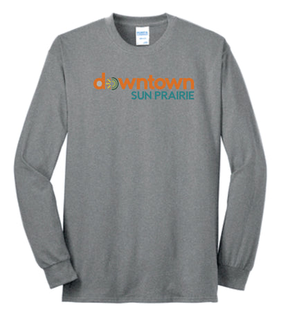 Downtown SP - Port & Company® (Sport Gray) Long Sleeve Core Blend Tee