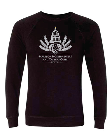 Madison Home Brewers Black Crew Neck Sweat Shirt (1 Color Print)