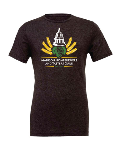 Madison Home Brewers "Cotton/Poly" Blend Heather Dark Gray T