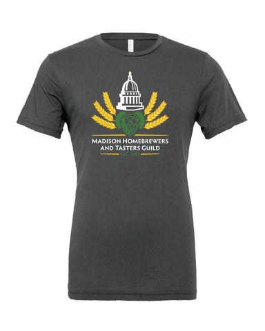 Madison Home Brewers - 100% Cotton Asphalt T