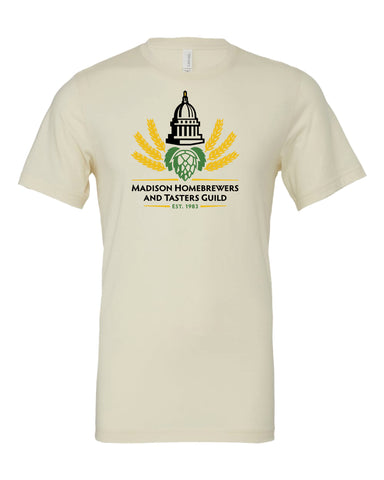Madison Home Brewers - 100% Cotton Solid "Natural" T
