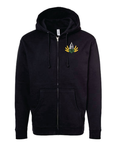 Madison Home Brewers - Charcoal Heather Zip Up Hoodie