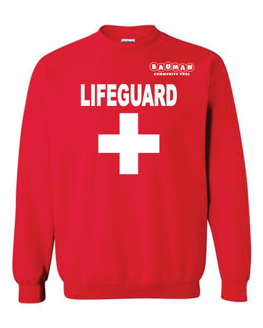 Bauman Pool Lifeguard Crew Sweatshirt
