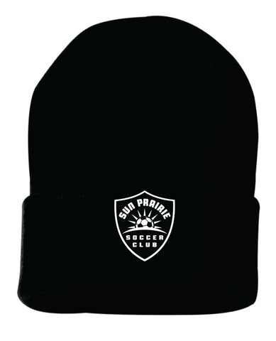 Black 12" Sportsman Cuffed Beanie
