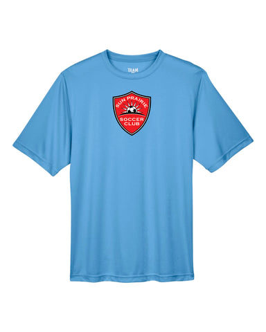 SPSC - Lt Blue Performance T with Large Center Print ($15)
