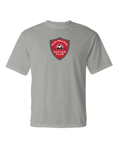 SPSC - Silver Performance T with Large Center Print ($15)