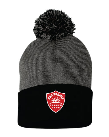 SPSC - Black/Gray Sportsman Beanie with POMPOM ($22)