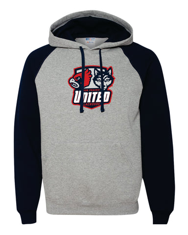United Lacrosse - Jerzees Navy Sleeve Hoodie